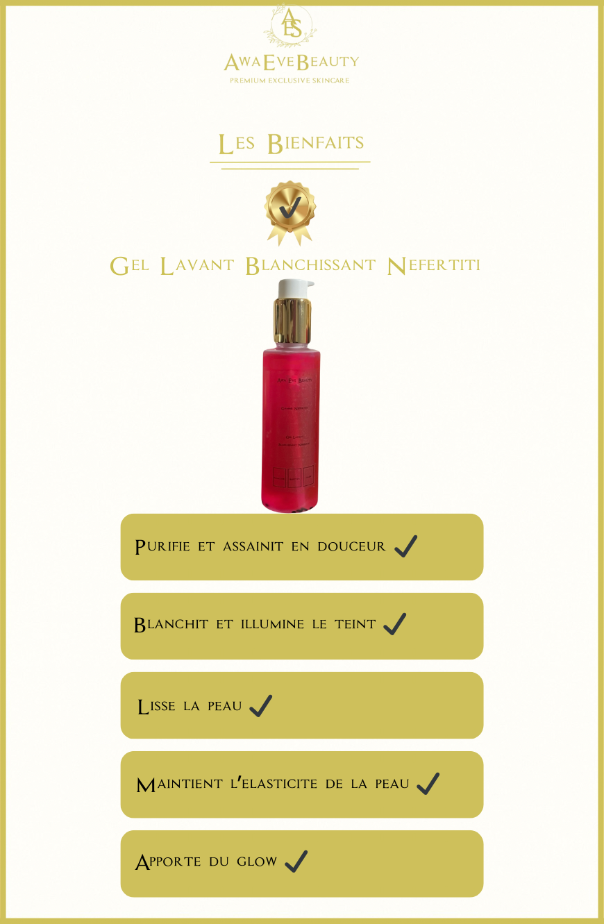 Gel Visage Lavant & Blanchissant Urgence Nefertiti