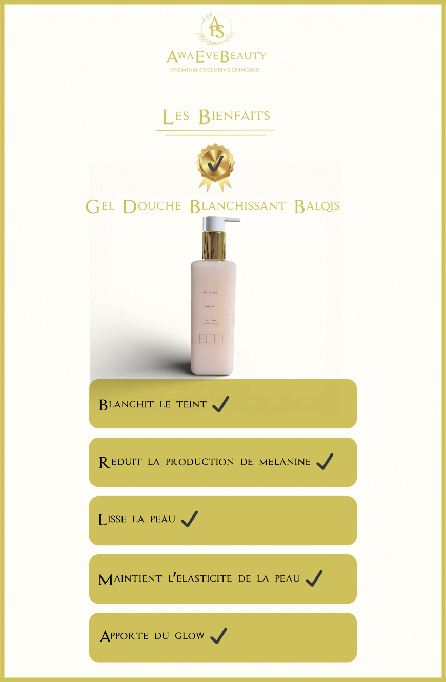 Gel Douche Blanchissant Balqis