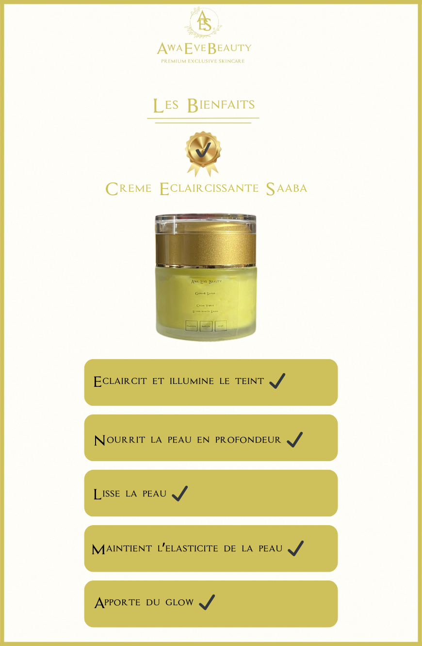Crème Visage Eclaircissante Saaba