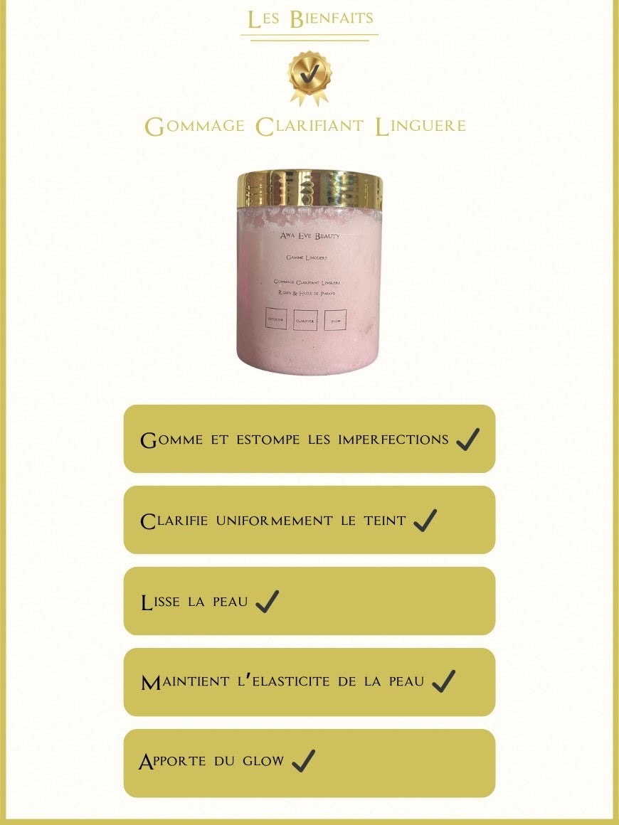 Gommage Clarifiant Roses & Huile de Papaye Linguère