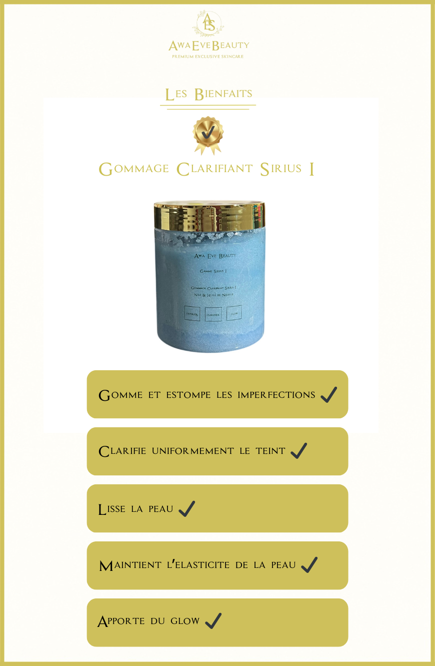 Gommage Clarifiant Nila & Huile de Nigelle Sirius I