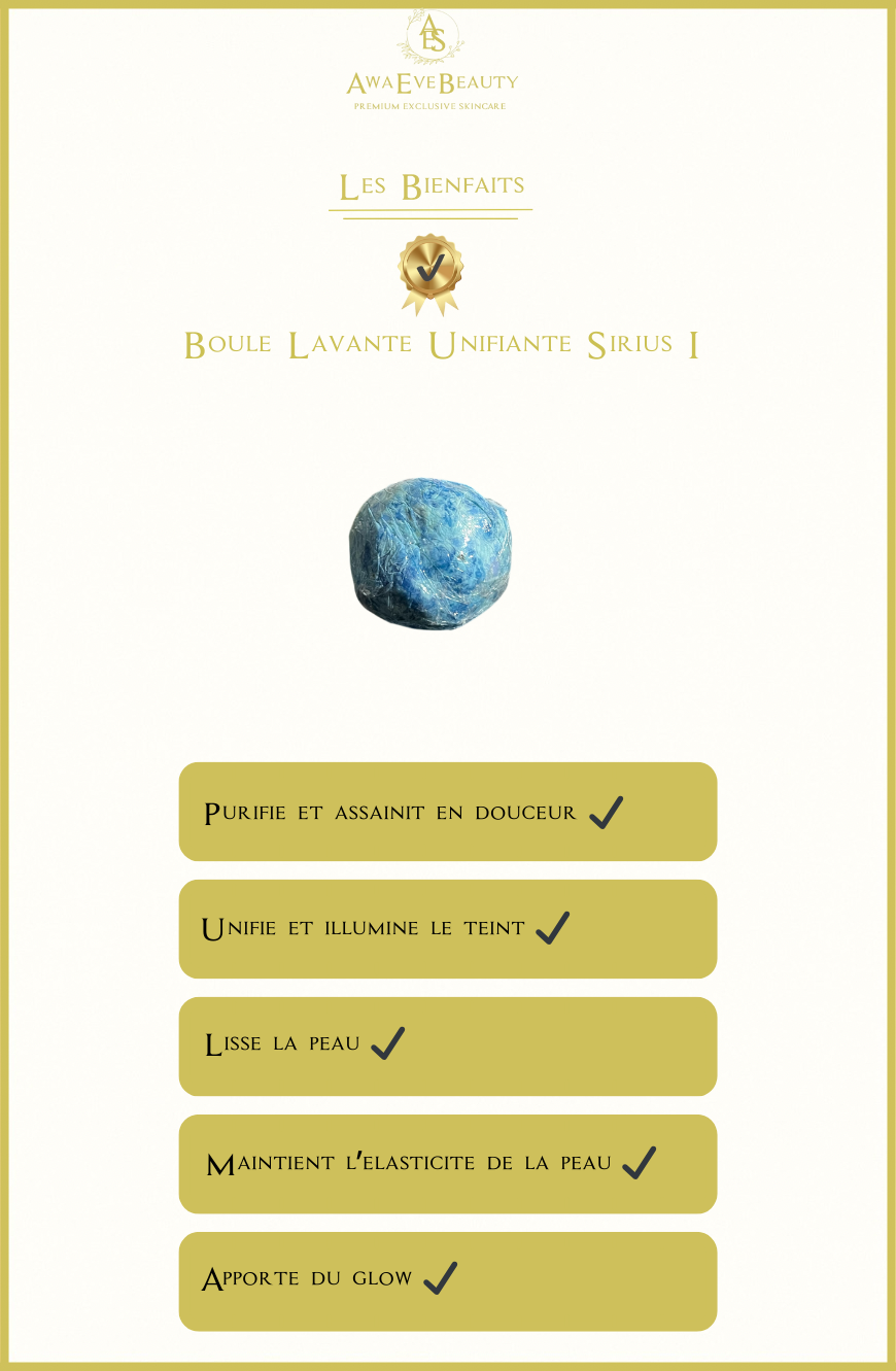 Boule Visage Lavante & Unifante Anti-Age Sirius I