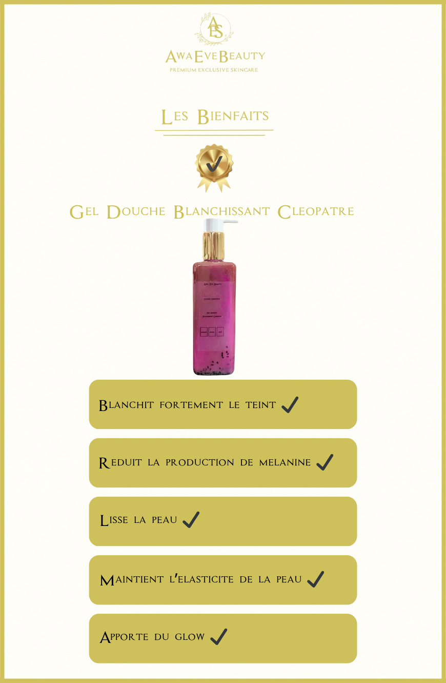 Gel Douche Blanchissant Intense Cléopatre