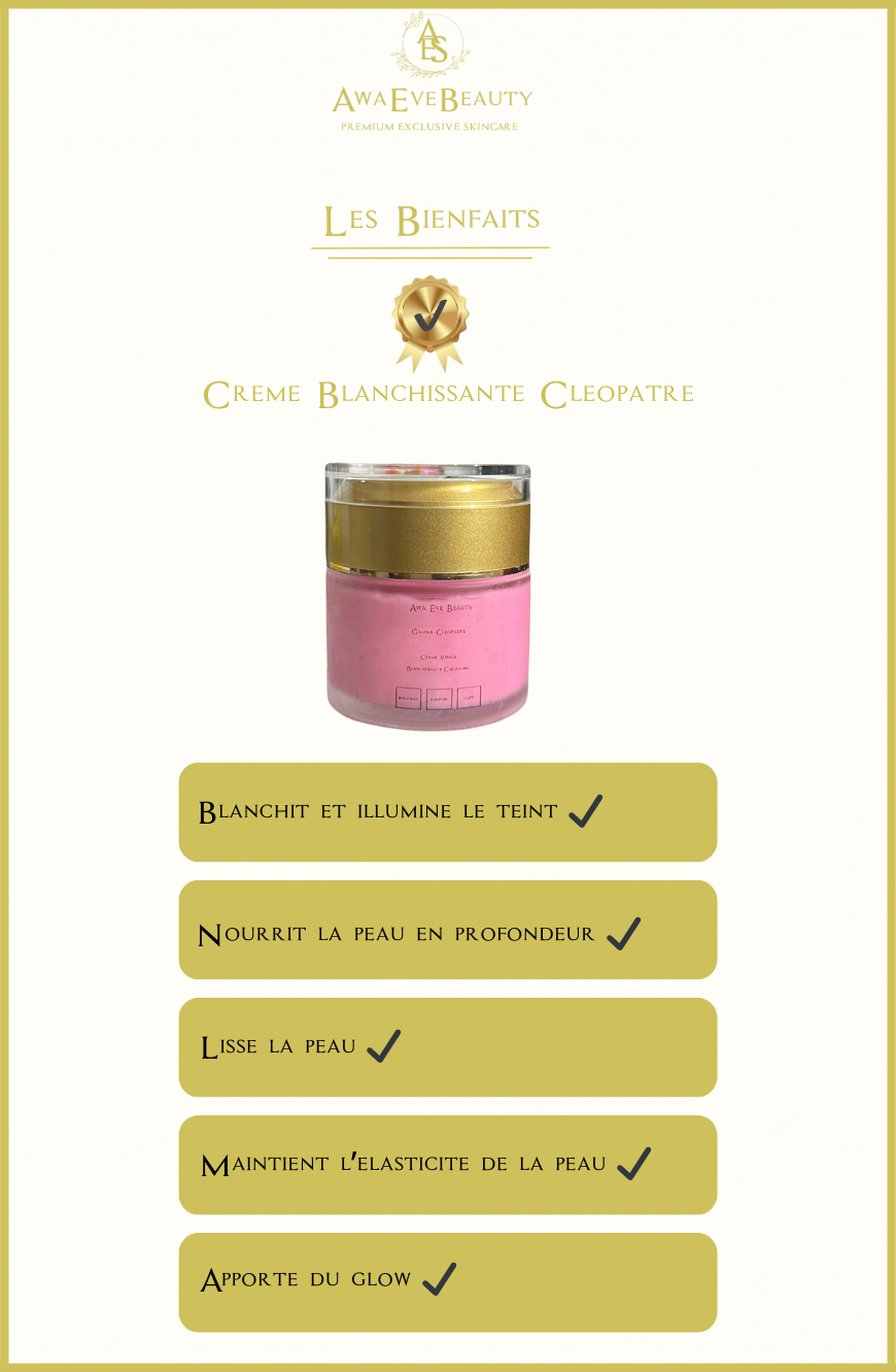 Crème Visage Blanchissante Intense Cléopatre
