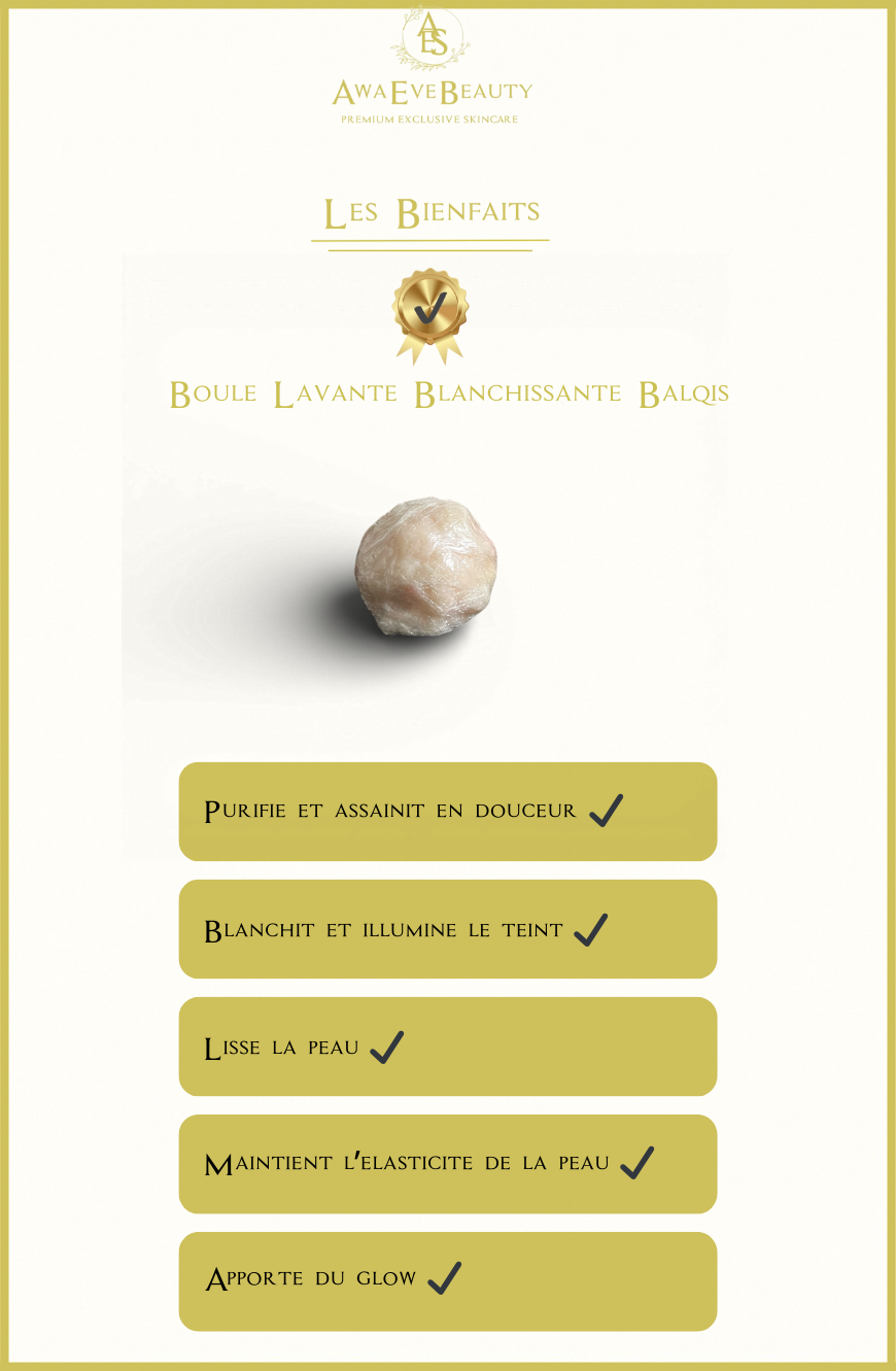 Boule Visage Lavante & Blanchissante Balqis