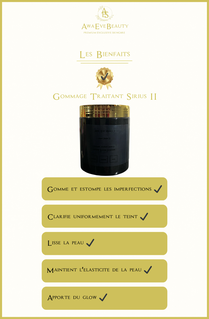 Gommage Traitant Charbon & Huile de Réglisse Sirius II