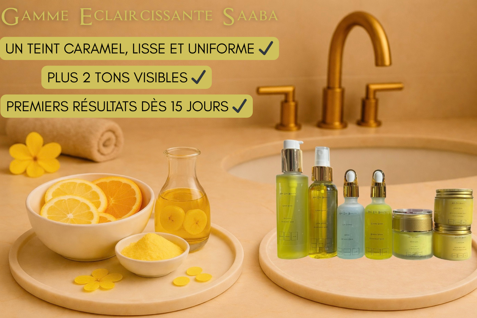 Gamme Visage Eclaircissante Saaba