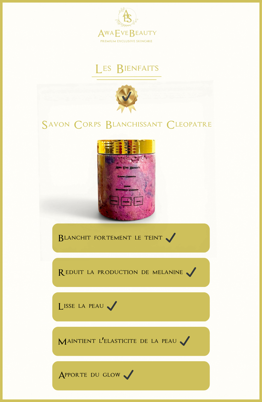 Savon Corps Blanchissant Intense Cléopatre (extra)
