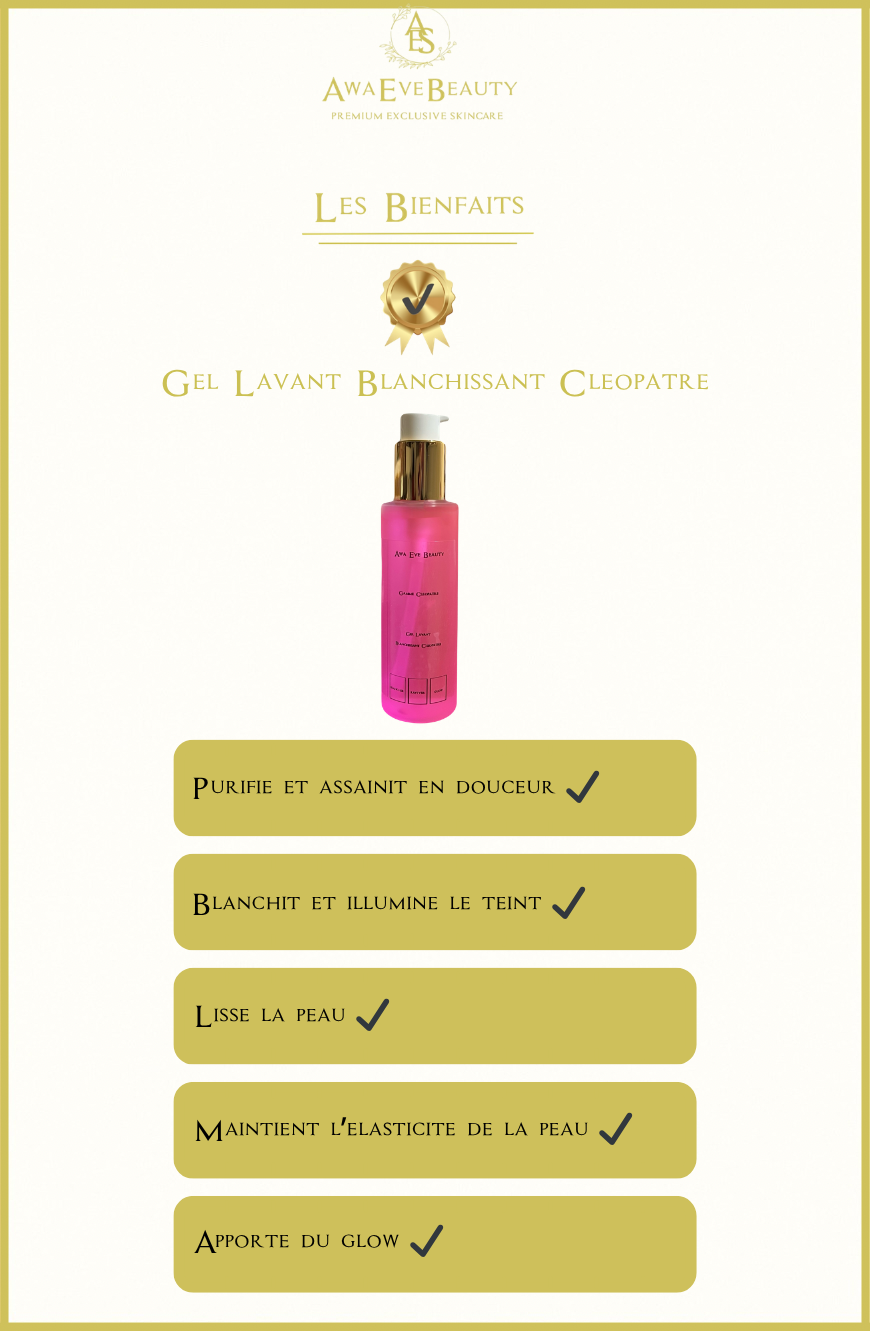 Gel Visage Lavant & Blanchissant Intense Cléopatre
